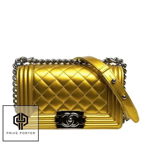 chanel bag metallic|chanel leboy bag.